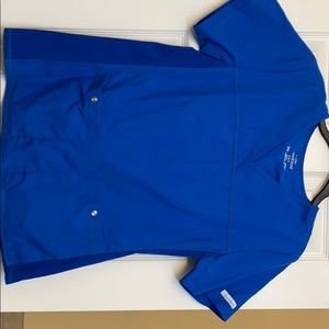 Blue Cherokee flexibles scrub top